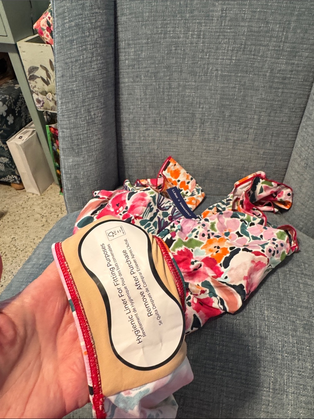 Summersalt x LL Bean Floral Ruffle One-Piece Swimsuit - Pink, Coral, Green - Picture 3 of 4